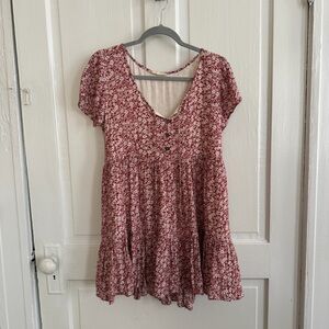 Floral Babydoll Mini Dress
